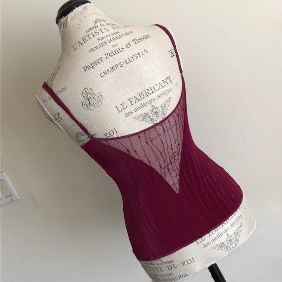 Bordeaux Top with sewn in bra - Picture 2 of 9